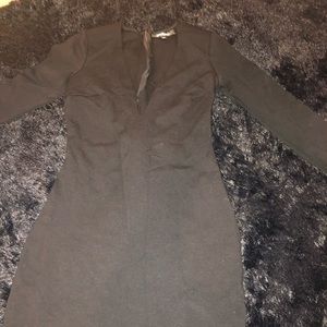 Black v neck dress